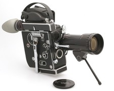 Paillard Bolex H16 Reflex (REX-5) fotocamera pellicola 16 mm n.350363 con Pan-Cinor 17-85