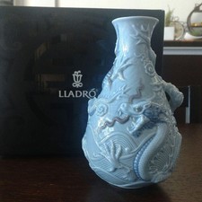 Lladro Dragon Base Dragon Vase