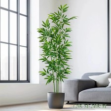 Bambù verde artificiale senza