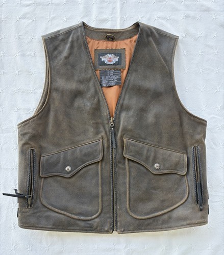 Gilet pelle harley - pelle,