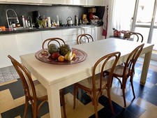 Tavolo Rustico legno Bianco Shabby