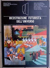 FORTUNATO DEPERO RICOSTRUZIONE FUTURISTA DELL' UNIVERSO AFFICHE LOCANDINA POSTER