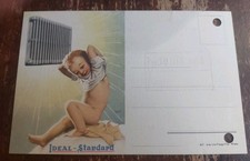 CARTOLINA D'EPOCA ORIGINALE ILLUSTRATORE BOCCASILE IDEAL STANDARD PUBBLICITARIA