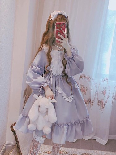 Abito lolita economico volant - abito,