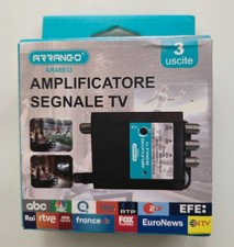amplificatore segnale tv 3 uscite arranc-o AR48933 . ricezione canali full hd