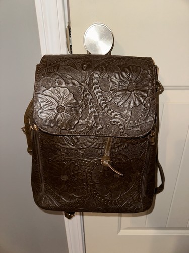 Zaino marrone floreale vera - marrone,