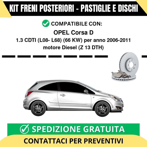Kit freni posteriori opel - kit,