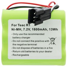 Batteria adatta per batteria Teac R1, BP-R1EU, BP-R12EU, BP-R1EU, BP-R2, BP-R5, 7,2V 18