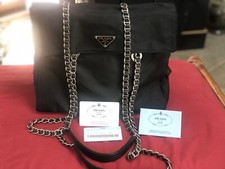 Prada Borsa in Tessuto Acciaio