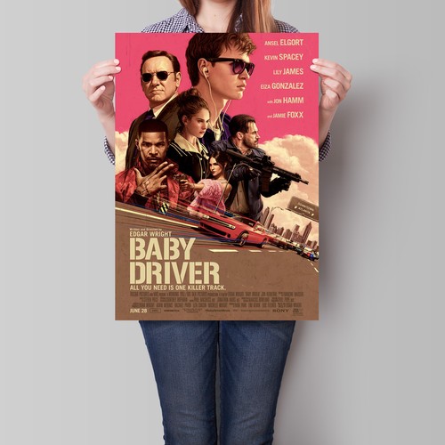 Baby driver poster 2017 - poster,
