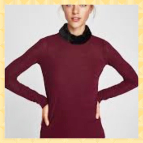 Top zara scollo pelliccia - 🌟top,