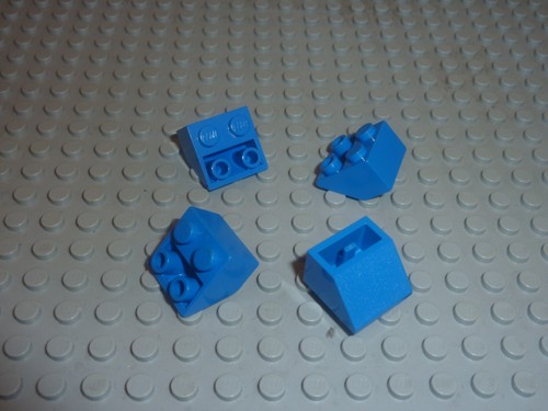 Lego bleu slope brick 3660 - x,