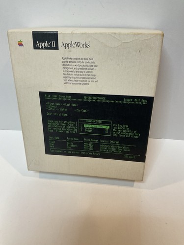 Apple iigs appleworks - ii,