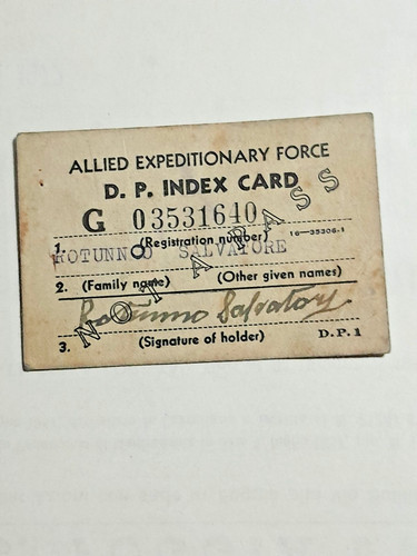 1945 carta identita - 1945, identita'