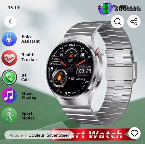 Montre connectée unisexe - montre,