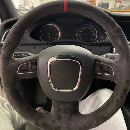 Coprivolante pelle scamosciata