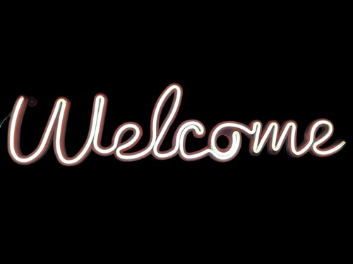 Scritta welcome led - welcome,
