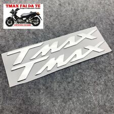 COPPIA ADESIVI TMAX 500 530 560 T MAX ARGENTO RESINA GEL ADESIVO YAMAHA 3D  