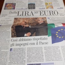 Giornale Dalla Lira All'euro -