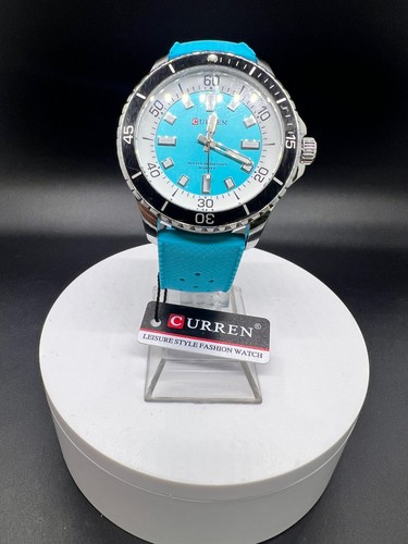 Curren 8448 silicone watch men - curren,