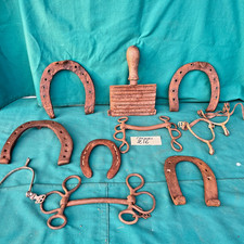 LOTTO 216- Accessori antichi rurali, Morso per cavallo, ferro cavallo MANISCALCO