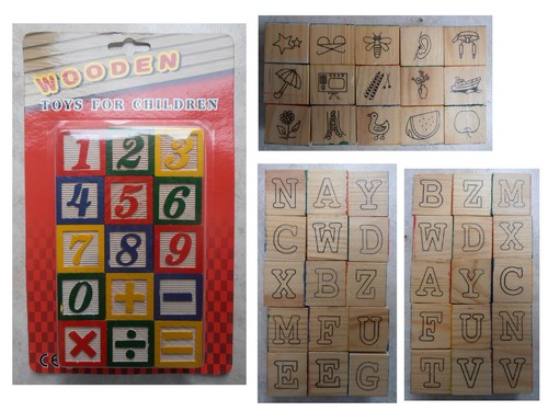 Cubi cubetti legno con - in,