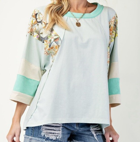 Top cavalletto verde menta