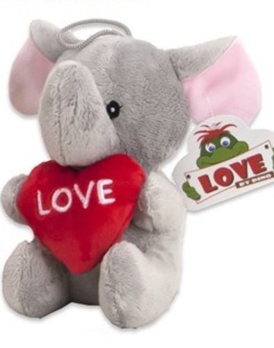 Peluche elefante love cm - peluche, 15