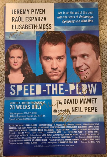 Speed the plow broadway - plow,
