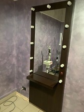 Postazione Make Up Legno Come Nuova Affare Luci Trucco Arredo Centro Estetico