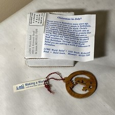 ORNAMENTO NATALE LEGNO ULIVO