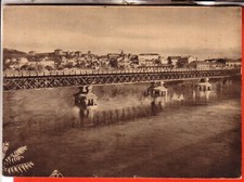 CARTOLINA  MONCALIERI  ANTICA  VIAGGIATA  PANORAMA E PO   OCCASIONE