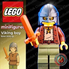 ⭐ LEGO Minifigure Viking boy BAM 2025 Q1 Vichingo Castle Official Exclusive