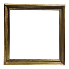 Cornice quadrata in legno dorato stile antico vintage quadro specchio 63x63 cm