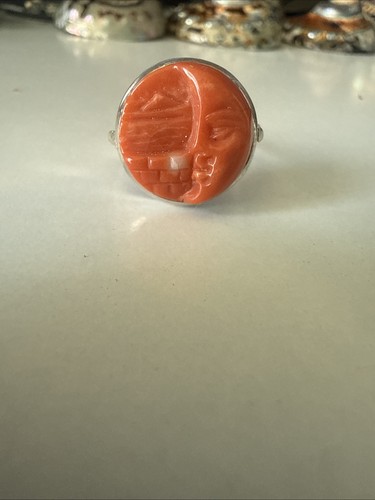 Anello con cammeo corallo - anello,