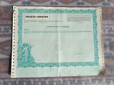 Certificato Azionario - Azioni