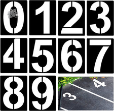 Stencil 30cm con numeri - 30cm,