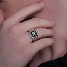 Anello uomo argento - da, in