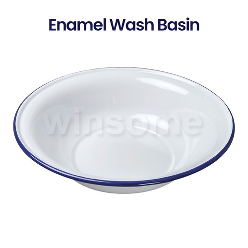 36cm enamel wash basin vintage - enamel,