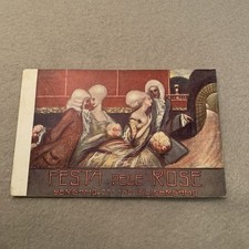 BERGAMO FESTA DELLE ROSE 1912  Commemorativa Illustrata Firmata  - Viaggiata