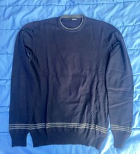 Maglione blu con toppe Sorbino