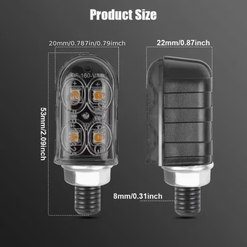 Frecce led pezzi moto smoked - frecce,