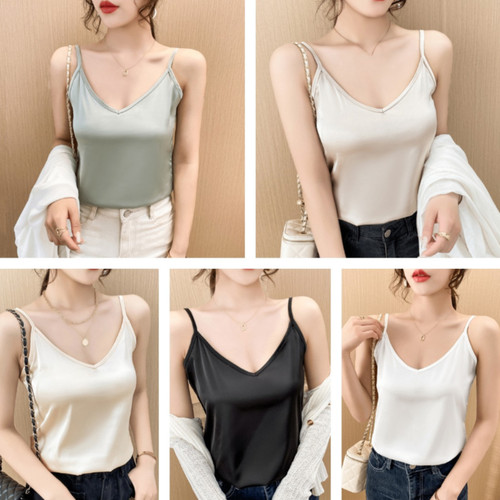 Top satin finto seta - finto, da