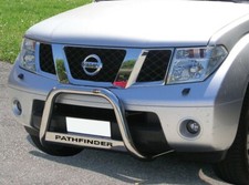 Bull Bar protezione anteriore inox lucido 60mm Nissan Pathfinder fino al 2010