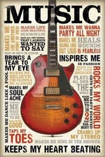 Poster Vintage Musica Stampa