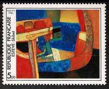 1986 FRANCIA ARTE  - OPERE D'ARTE - M. ESTEVE 1 V. MNH MF66697