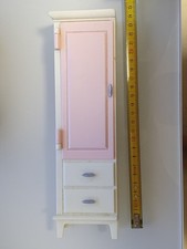 BARBIE BAMBOLA BARBIE ACCESSORIO : ARMADIO CAMERETTA BIANCO ROSA #2