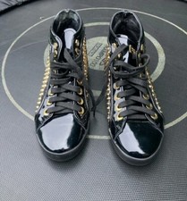 Sneakers Philipp Plein Nere Con borchie dorati  Taglia 36