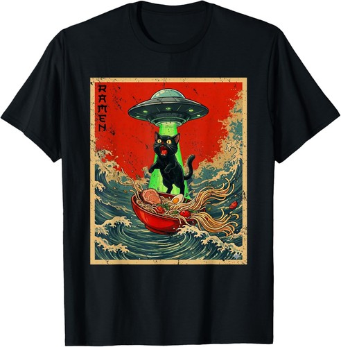 Shirt cat ramen - t-shirt, ufo