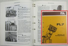 Fiat-Allis Fiatallis FL7 Laderaupe Bedienungsanleitung Betriebsanleitung 1983